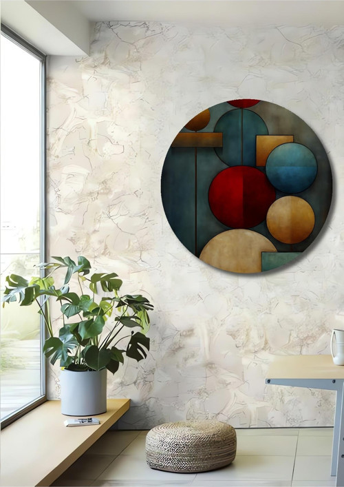 Geometrik Modern Sanat Ahşap Mdf Dekoratif Dikdörtgen Ev,İşyeri Duvar Tablo