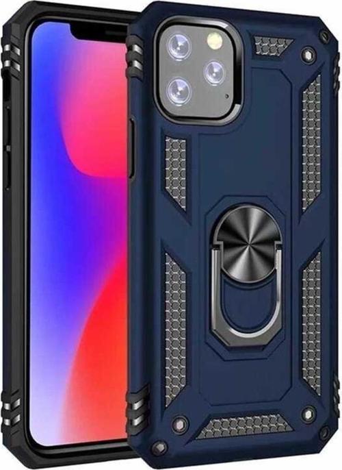 Apple Iphone 11 Pro Kılıf Yüzüklü Standlı Korumalı Tank Kapak