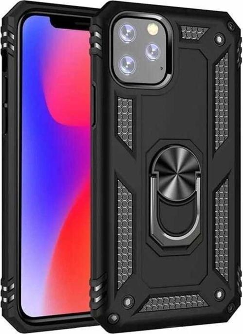 Apple Iphone 11 Pro Kılıf Yüzüklü Standlı Korumalı Tank Kapak