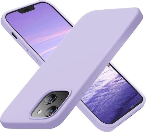 Apple Iphone 14 Plus Kılıf Içi Süet Korumalı Silikon Lila Renk