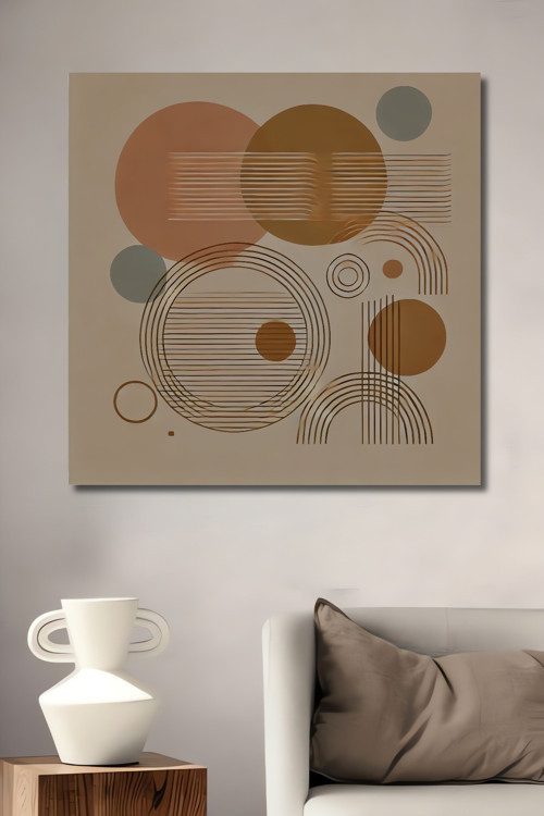 Geometrik Desenler Modern Sanat Ahşap Mdf Dekoratif Dikdörtgen Ev,İşyeri Duvar Tablo