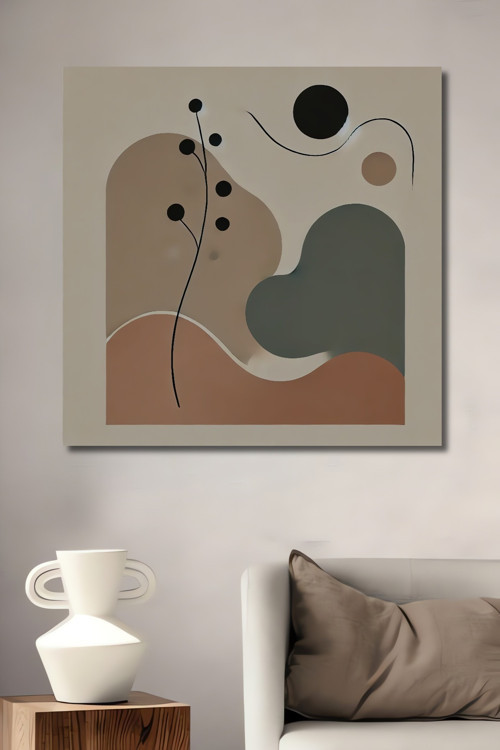 Minimalist Modern Soyut Sanat Dekoratif Ahşap Mdf Dikdörtgen Ev,İşyeri Duvar Tablo