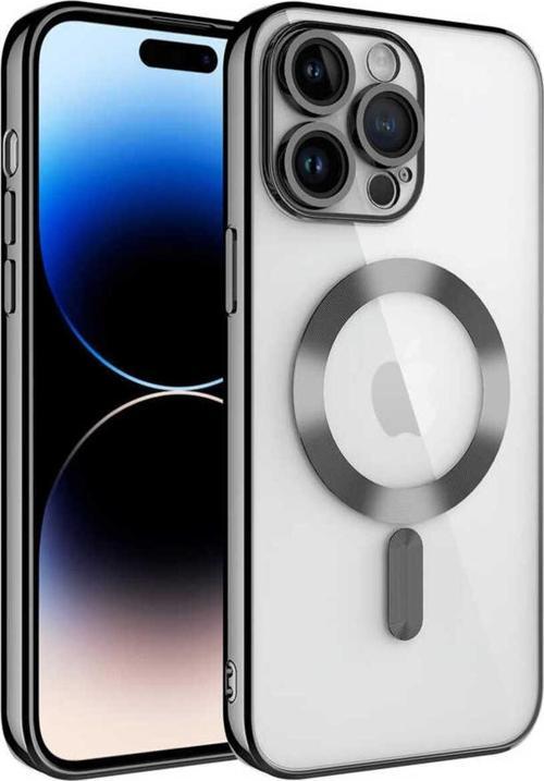 Apple iPhone 14 PRO MAX Kılıf Kamera Lens Korumalı Renkli Magsafe Şeffaf Silikon