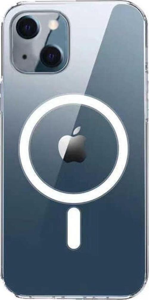 Apple Iphone 13 Kılıf Magsafe Wireless Kablosuz Şarj Uyumlu Manyetik Şeffaf Kapak