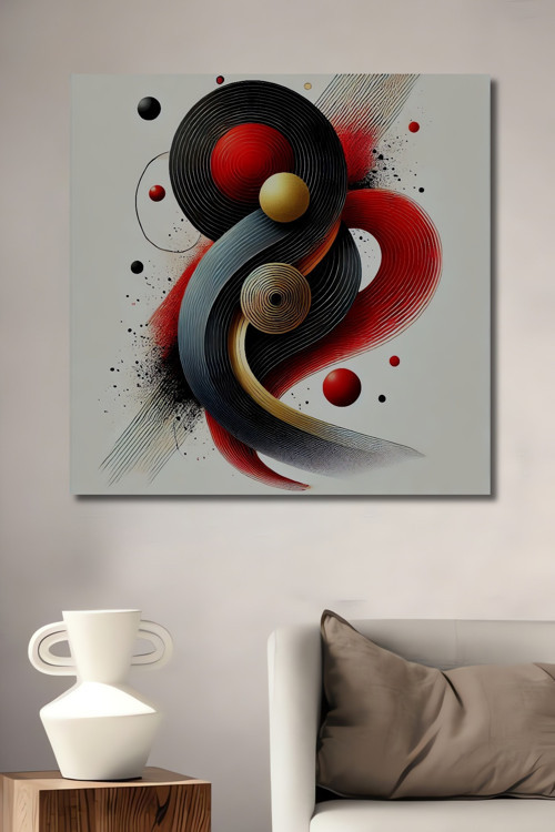 Modern Soyut Sanat Ahşap Mdf Dekoratif Dikdörtgen Ev,İşyeri Duvar Tablo