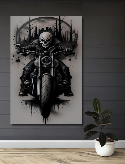 Korku Temalı Motörhead Ahşap Mdf Dekoratif Dikdörtgen Ev,İşyeri Duvar Tablo