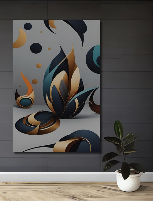 Modern Sanat Abstrakt Desen Dekoratif Ahşap Mdf Dikdörtgen Ev,İşyeri Duvar Tablo