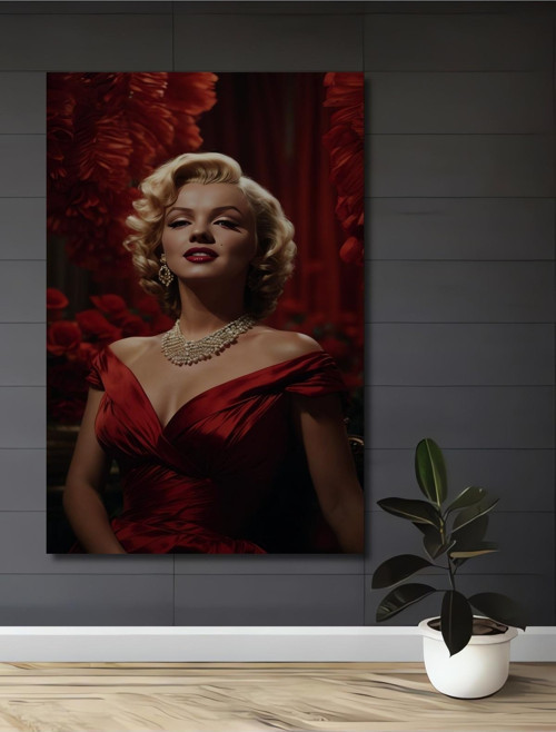 Marilyn Monroe Klasik Ahşap Mdf Dekoratif Dikdörtgen Ev,İşyeri Duvar Tablo