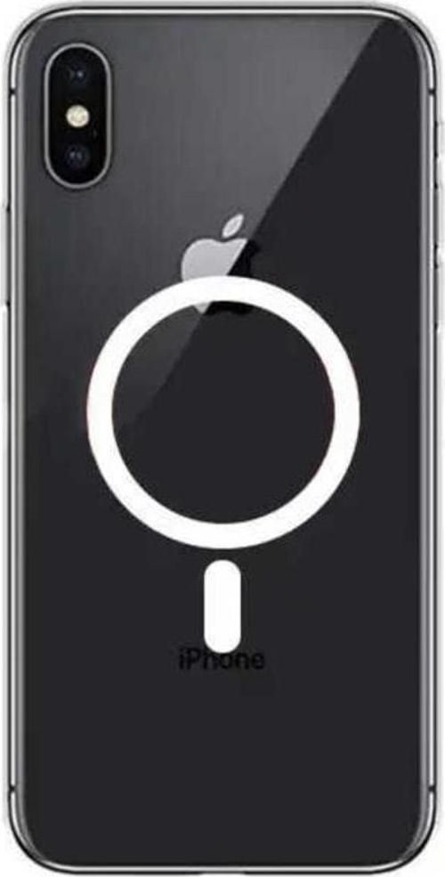 Apple Iphone X / Xs Kılıf Magsafe Wireless Kablosuz Şarj Uyumlu Manyetik Şeffaf Kapak