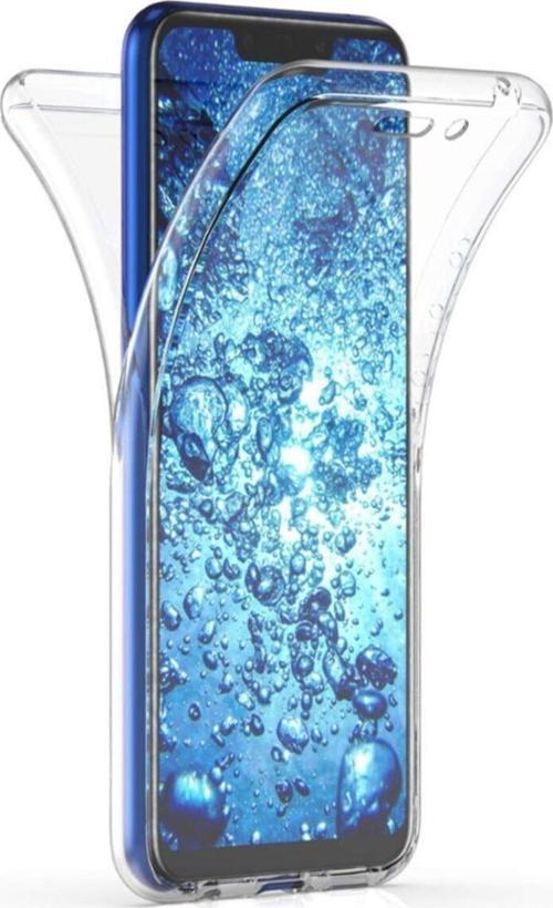 Huawei Mate 20 Lite 360 Derece Kılıf Silikon Şeffaf Ön Arka