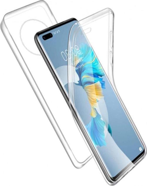 Huawei Mate 40 Pro Kılıf 360 Şeffaf Ön Arka Korumalı Silikon