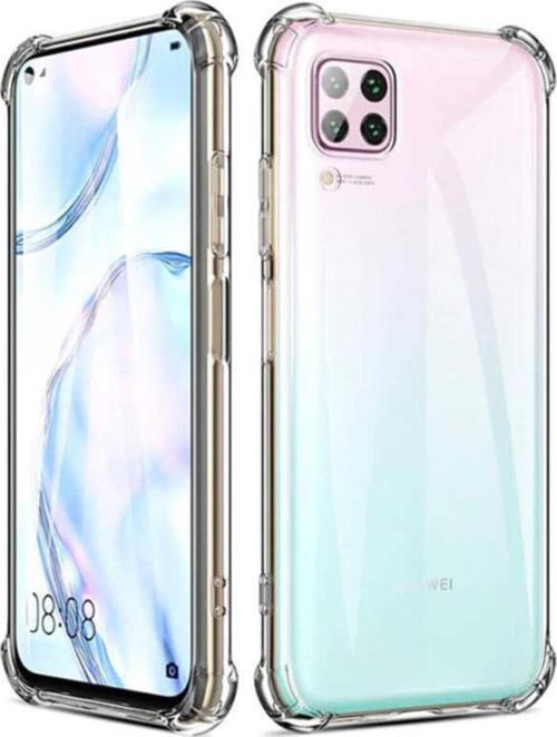 Huawei P40 Lite Anti Şok Darbe Emici Şeffaf Silikon Kılıf