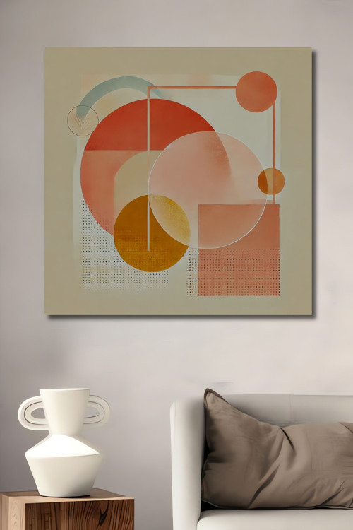 Geometrik Soyut Sanat Dekoratif Ahşap Mdf Dikdörtgen Ev,İşyeri Duvar Tablo