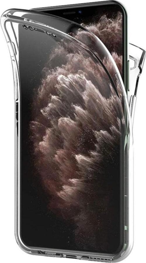 Iphone 11 Pro Max 6.5  Uyumlu 360 Kılıf Silikon Şeffaf Ön Arka