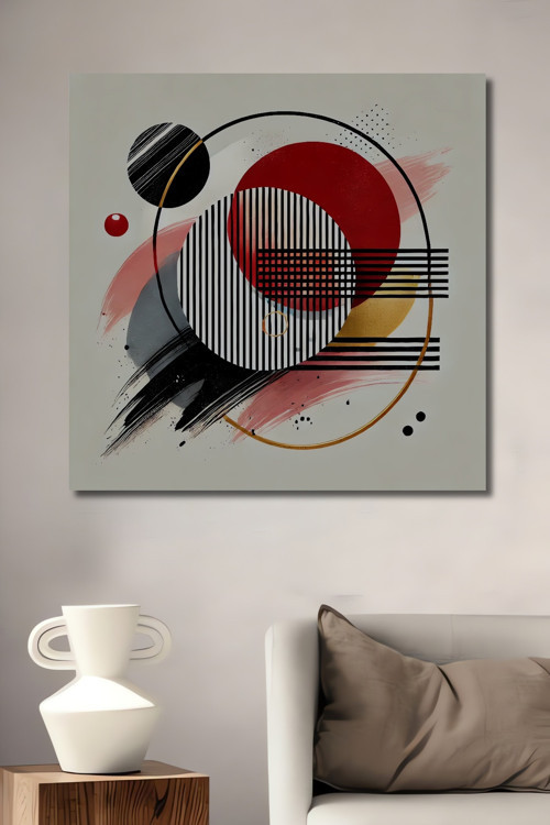 Modern Geometrik Soyut Sanat Ahşap Mdf Dekoratif Dikdörtgen Ev,İşyeri Duvar Tablo