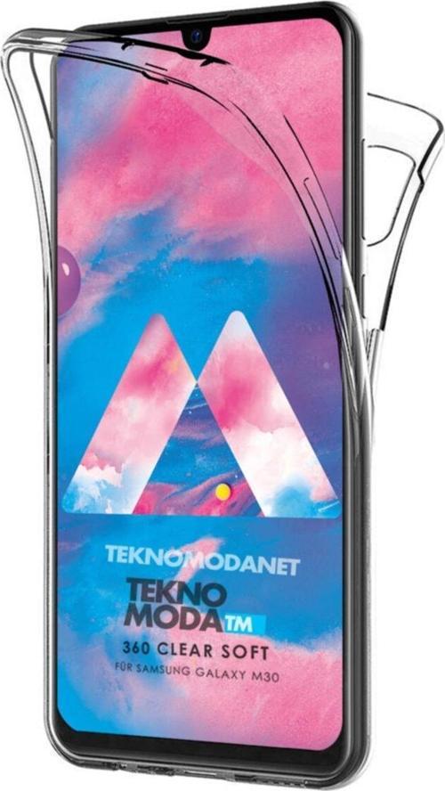 Samsung Galaxy M30 360 Kılıf Şeffaf Ön Arka Silikon M 30