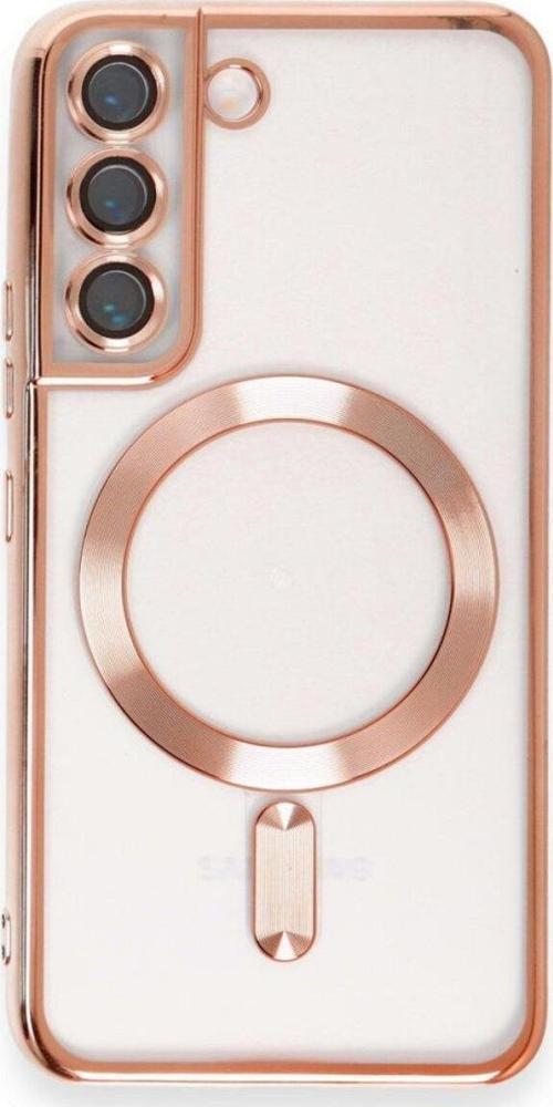 Samsun Galaxy S22 PLUS Kılıf Kamera Lens Korumalı Renkli Magsafe Şeffaf Kapak