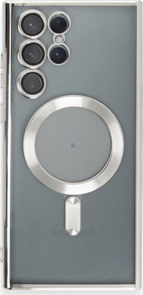 Samsun Galaxy S22 ULTRA Kılıf Kamera Lens Korumalı Renkli Magsafe Şeffaf Kapak