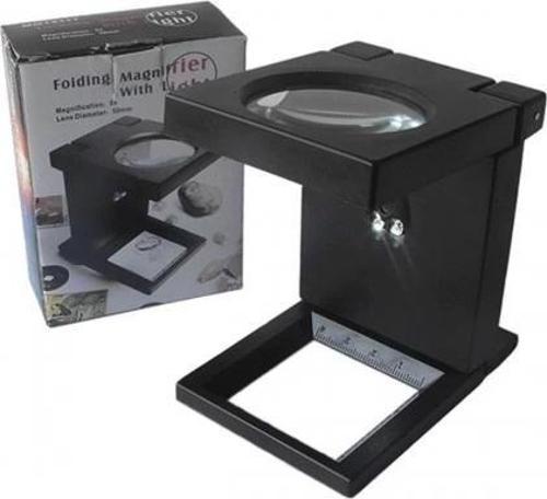 Katlanır Plastık,led Işıklı Test Cıhazı Büyüteç 2.5x90mm