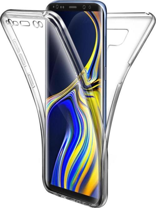 Samsung Galaxy Note 9 360 Derece Kılıf Şeffaf Silikon Ön Arka