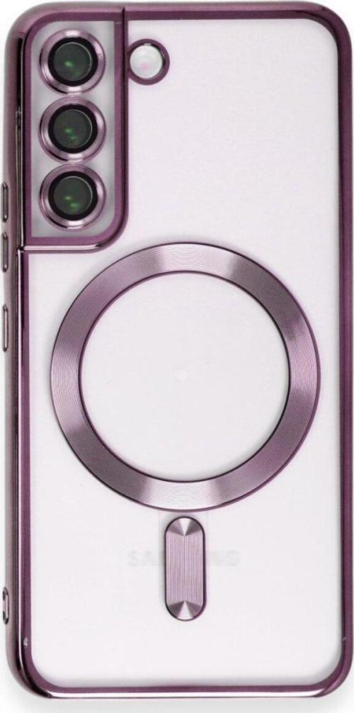 Samsun Galaxy S23 PLUS Kılıf Kamera Lens Korumalı Renkli Magsafe Şeffaf Kapak