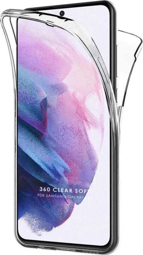 Samsung Galaxy S21 360 Kılıf Şeffaf Ön Arka Korumalı Silikon