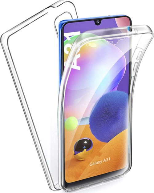 Samsung Galaxy A31 360 Kılıf Şeffaf Ön Arka Korumalı Silikon