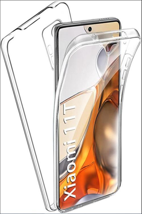 Xiaomi Mi 11t Kılıf Şeffaf 360 Ön Arka Korumalı Silikon