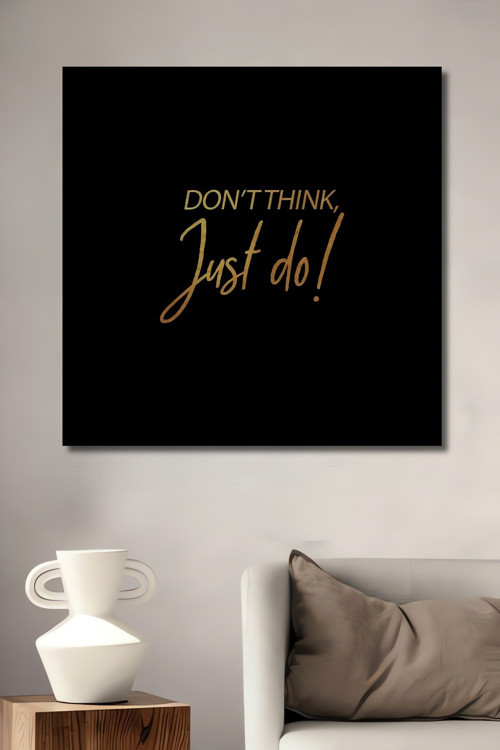 Just Do Motivasyon Ahşap Mdf Dekoratif Dikdörtgen Ev,İşyeri Duvar Tablo