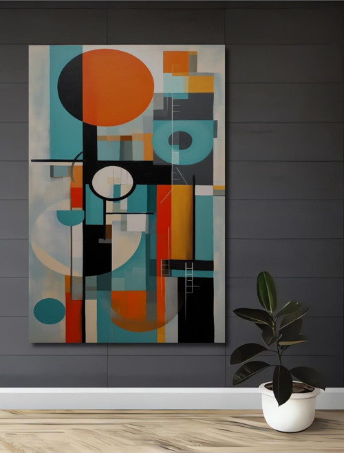 Modern Geometrik Sanat Ahşap Mdf Dekoratif Dikdörtgen Ev,İşyeri Duvar Tablo