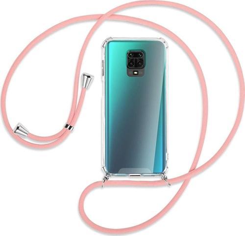 Xiaomi Redmi Note 9 Pro Max Kılıf Boyun Omuz Askılı Ipli Anti Şok Köşe Korumalı Şeffaf Silikon