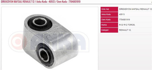 DİREKSİYON MAFSALI RENAULT R12