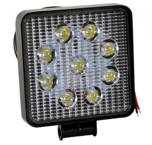 12V-80V KARE TİP 9 LED 27 W. ÇALIŞMA LAMBASI 128×110*35mm 58
