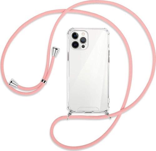 Apple Iphone 12 Pro Max Kılıf Boyun Omuz Askılı Ipli Anti Şok Köşe Korumalı Şeffaf Silikon