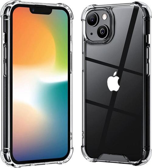 Apple Iphone 14 Kılıf Anti Şok Korumalı Şeffaf Silikon