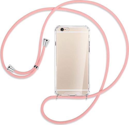Apple Iphone 6 / 6s Kılıf Boyun Omuz Askılı Ipli Anti Şok Köşe Korumalı Şeffaf Silikon