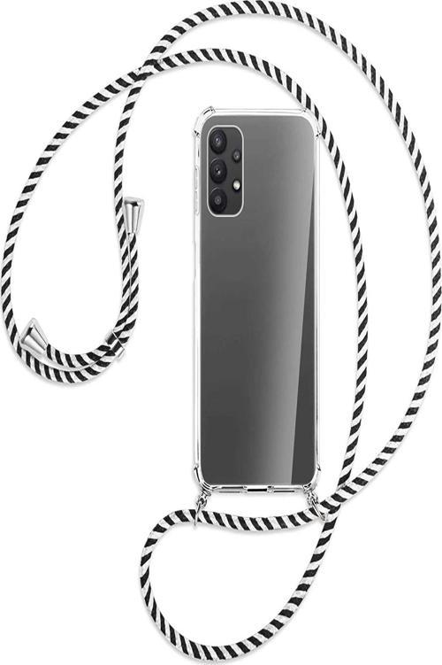 Samsung Galaxy A53 Uyumlu Kılıf Boyun Omuz Askılı Ipli Şeffaf Silikon