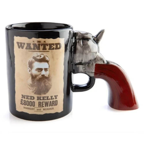 Ned Kelly Bushranger 3D Seramik Tabanca Kupa CL-K48 – ConsoleX Eğlenceli Ürün