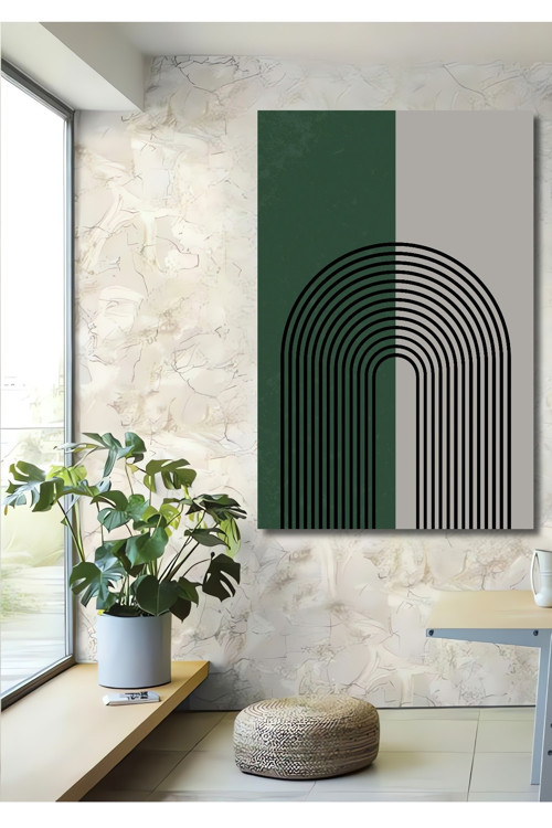 Modern Geometrik Çizgiler Ahşap Mdf Dekoratif Dikdörtgen Ev,İşyeri Duvar Tablo