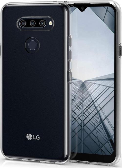LG K50s Kılıf Transparent Soft Beyaz