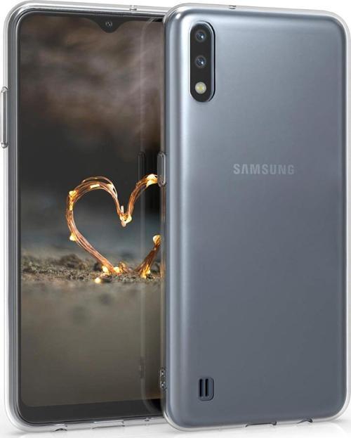 Samsung Galaxy A01 Kılıf Transparent Soft Beyaz