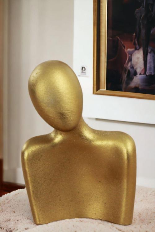 Biblo Heykel İnsan Silüeti Orta Boy Altın Model 9