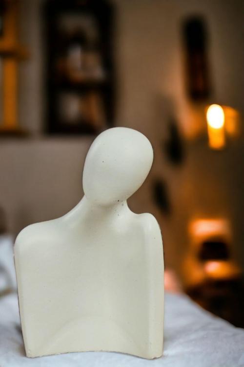 Biblo Heykel İnsan Silüeti Büyük Boy Altın Model 8