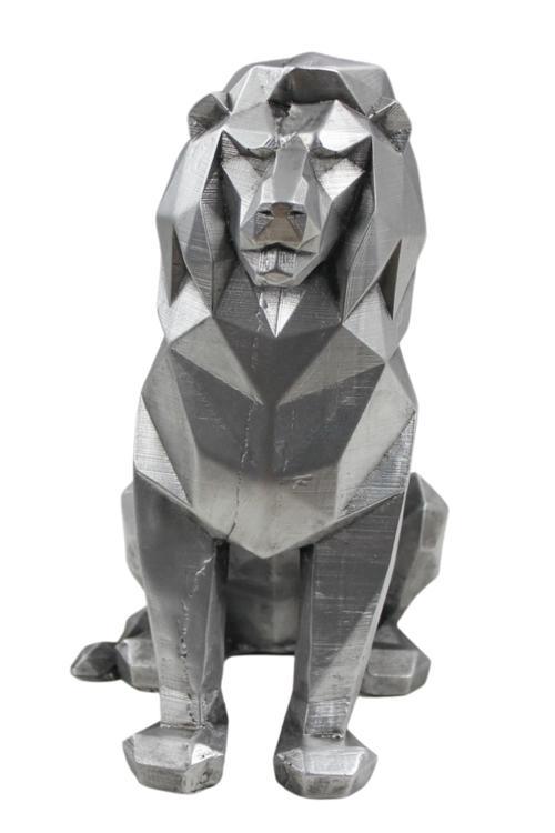 Dekoratif Aslan Biblo Heykel El Yapımı Hediyelik Süs Eşyası Poly Model Tasarım Ürünü