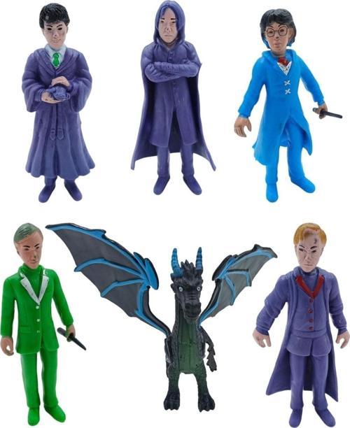 Herry Potter Oyuncak Figürleri 5 Figür 1 Ejderha Set