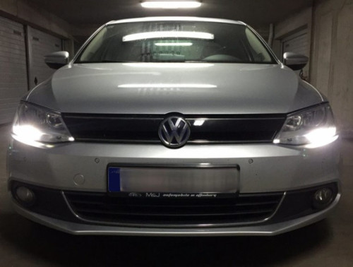 Volkswagen Jetta MK6 Beyaz Led Gündüz Far Aydınlatma Ampulu FEMEX P21W