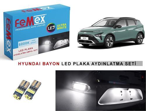 Hyundai Bayon LED Plaka Aydınlatma Ampul Seti FEMEX Parlak Beyaz