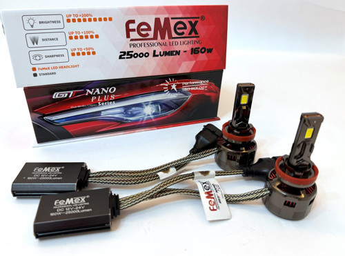 GT Nano Plus Csp LUMILED ROYAL Chipset Radyatör Soğutmalı H8/11 Led Xenon Led Headlight