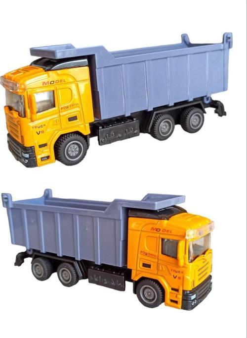 Metal İnşaat Makinesı Kamyon Çek Bırak Özellikli Oyuncak Harfiyat Kamyonu 1:50 Ölçek 14Cm.