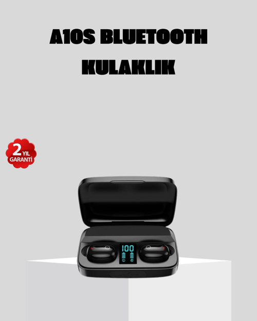 A10s Kablosuz Bluetooth Kulaklık – 1800mAh Powerbank, Otomatik Eşleşme, iOS/Android Uyumlu